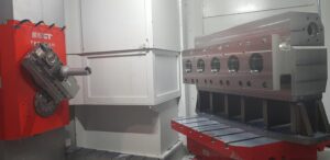 Fluid End Block being machined by a Trevisan Machining Center